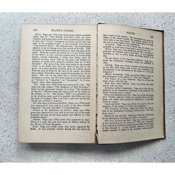 Poems Of William Blake Edited By William Butler Yeats Hardcover 1927 The Modern - Picture 9 of 12